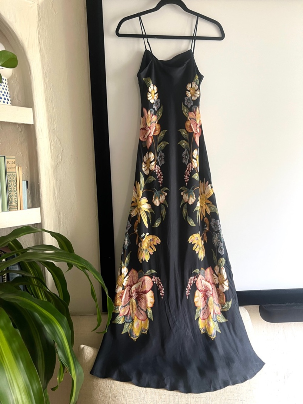 FARM Rio Dark Blue Maira Floral Lenzing™ Ecovero™ Viscose Maxi Dress Size XS NWT - Picture 7 of 16